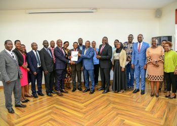 Prof. Alinaitwe Hands over DVCFA Office to Prof. Ireeta
