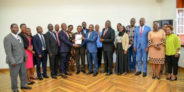 Prof. Alinaitwe Hands over DVCFA Office to Prof. Ireeta