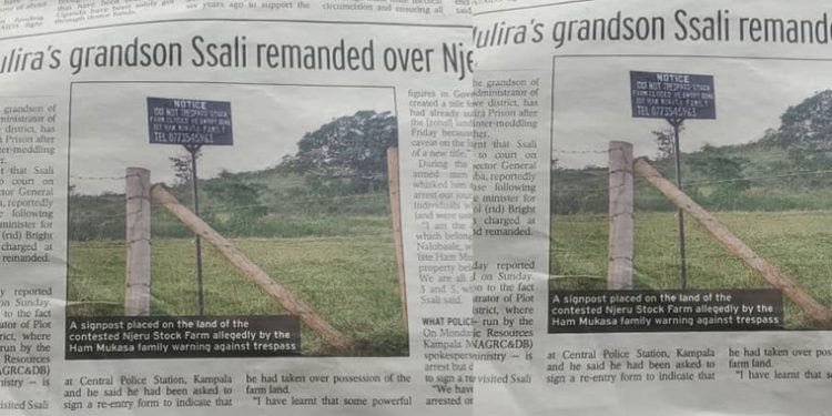 Exposed: Government Officials Accused of Land Grabbing as Ham Mulira’s Son is Remanded Over Njeru Farm