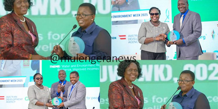 Plastics Banned at Water Ministry Events As Minister Anywar Scoops Big Award Over Her Relentless Environmental Protection Activism