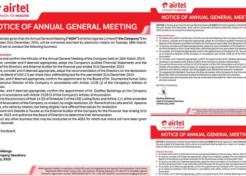 Airtel Uganda Announces Virtual Annual General Meeting: Key Decisions for 2024 Set to Take Center Stage