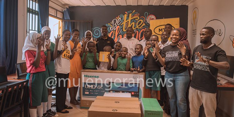 MTN Uganda donates ICT Equipment Worth UGX 20 million to 40 Days Over 40 Smiles Foundation