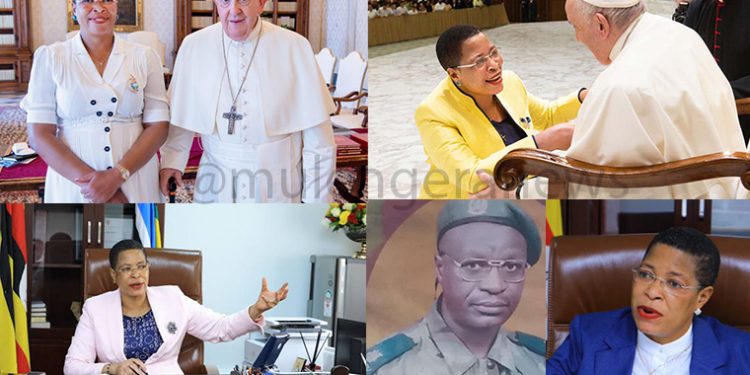 Saying Her Catholic Faith Abhors It, Anita Among Refuses to Reveal the Amount of Money she gave to grieving Major Kazoora’s Family at Kigo during Tuesday Vigil