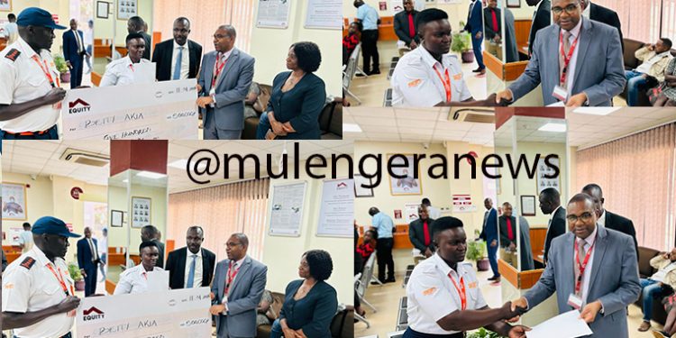 MD Gift Shoko Leads From the Front as Equity Bank Uganda Rewards Female Security Guard With UGX 500K for Exemplary Customer Service