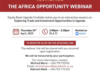 Equity Group to Hold Online Meeting on Business & Investment in Uganda