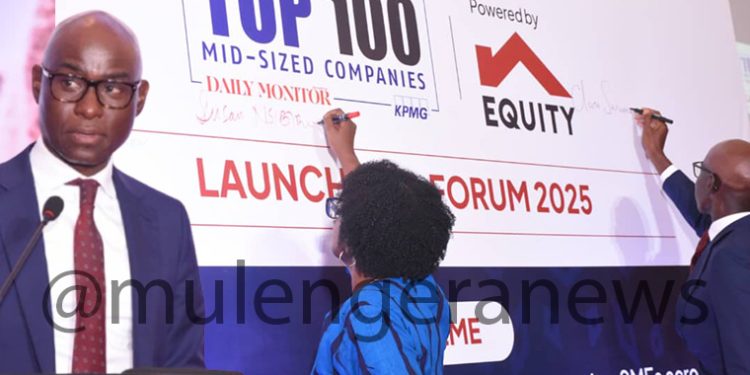 Equity Bank Uganda’s ED Claver Serumaga Unveils SME Empowerment Plan at 2025 Top 100 Survey Launch in K’la