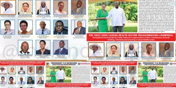 Dr.Mathias Magoola, President Museveni, Speaker Anita Among & 10 others named Uganda Health Sector Transformation Champions