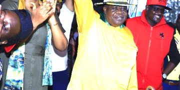 General Otafiire Rallies Support for NRM and President M7 at Colourful Mitooma Thanksgiving-Alongside His Vibe-Filled Wife