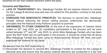 Here’s Why Rubaga NUP Foot Soldiers are up in arms against Councillor Faridah Nakabugo