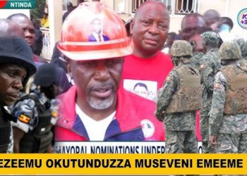 Kyagulanyi Supporters Beaten By Security as Singer Alien Skin Storms NUP HQ Armed with Arrows