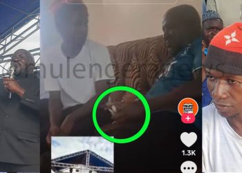 Eat the Money and Keep Quiet: Basalirwa Caught on Camera Secretly Handing Money to Chapati Seller Who Made Him Stammer on His Opening Rally
