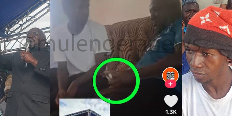 Eat the Money and Keep Quiet: Basalirwa Caught on Camera Secretly Handing Money to Chapati Seller Who Made Him Stammer on His Opening Rally