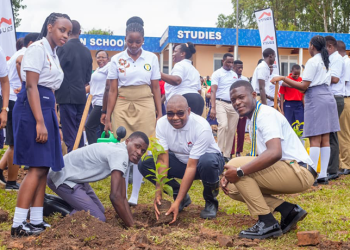 Sr. Julian Students Take Root in Sustainability as Equity Bank Funds 1000 Tree Planting in Mbale