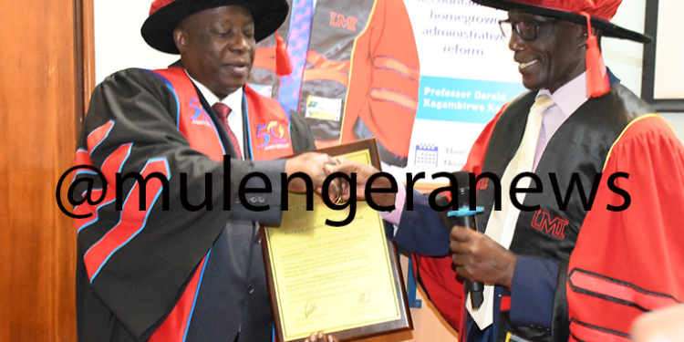 At UMI Inaugural Lecture, Prof Gerald Karyeija Demonstrates How & Why Political Parties Are Not Sufficiently on Ground