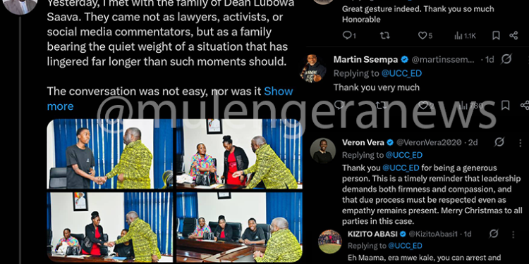 Led by Pastor Martin Ssempa, Ugandans Thank UCC Boss Nyombi Thembo for Reaching Out to Support Dean Lubowa Saava’s Family Thru the Xmas Period