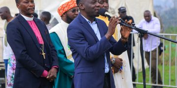 Museveni and NRM Supporters Brave Heavy Rain in Wakiso, Challenging Bobi Wine as Ghanaian King Joins Nansana Rally!