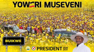 First Lady Janet Grateful as Large Buikwe  Crowd Braves Heavy Rain to Attend Her  Husband Museveni’s Campaign Rally