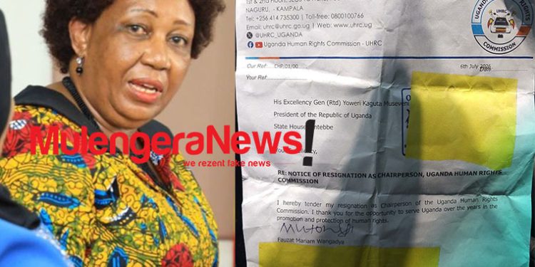 IT’S AUTHENTIC! Wangadya Confirms It’s Her Letter & That She is done with Being Chairperson for UHRC