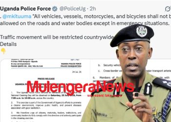 Police Curfew Road, Water Transport Means on This Saturday During Monthly Bulungi Bwansi as Seventh-day Adventist Church Says the Campaign Go Against God’s Day