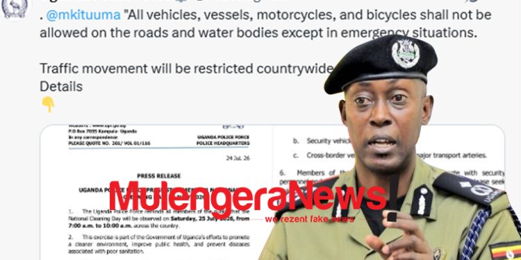 Police Curfew Road, Water Transport Means on This Saturday During Monthly Bulungi Bwansi as Seventh-day Adventist Church Says the Campaign Go Against God’s Day