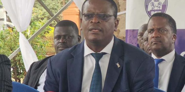PFF’s Lulume Protests As Besigye is Rushed to MK’s Military Hospital at Mbuya
