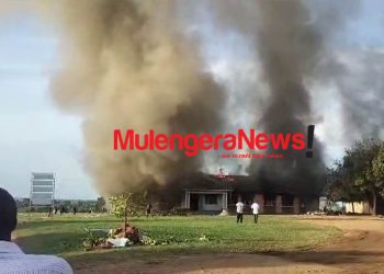 Shs1BN Lost as Refugees Become Hopeless, Burn Arua OPM Building!!!