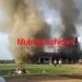 Shs1BN Lost as Refugees Become Hopeless, Burn Arua OPM Building!!!