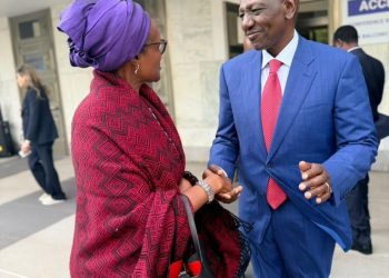 Byanyima Shakes Ruto’s Hand as Besigye Remains in Jail, Ugandans Not Happy