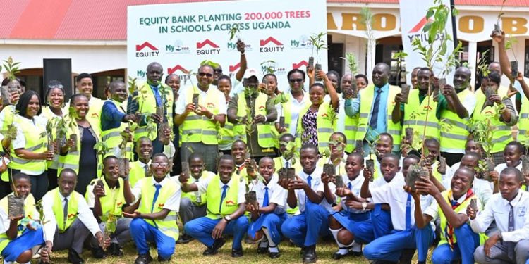 Gen. Katumba Backs Equity Bank’s 200,000-Tree Green Drive as School Programme Takes Root with 3,500 Trees