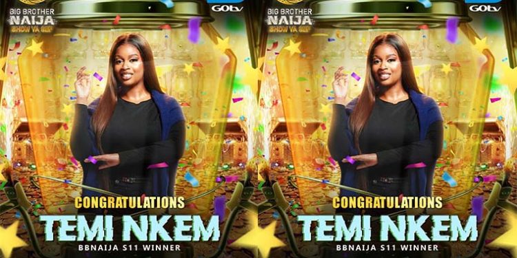 Temi Nkem Emerges Winner of Big Brother Naija Season 11