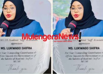 Mubs Staff Honour Hon. Shifrah Lukwago For Salary Harmonization Efforts